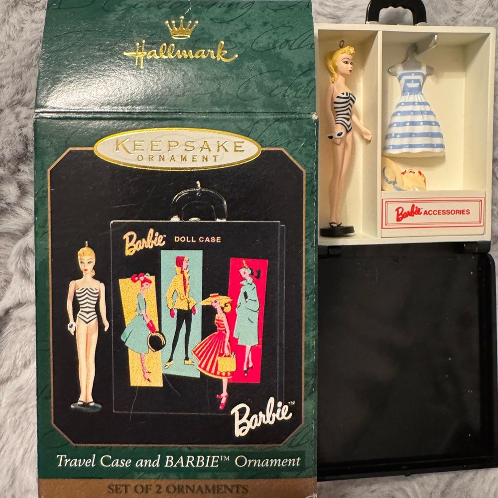 Hallmark Barbie Keepsake Ornament Set - Black and White